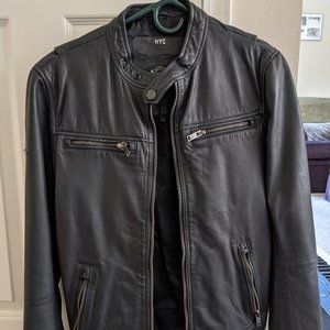 Superdry Moto Leather Jacket (S) Barely Worn